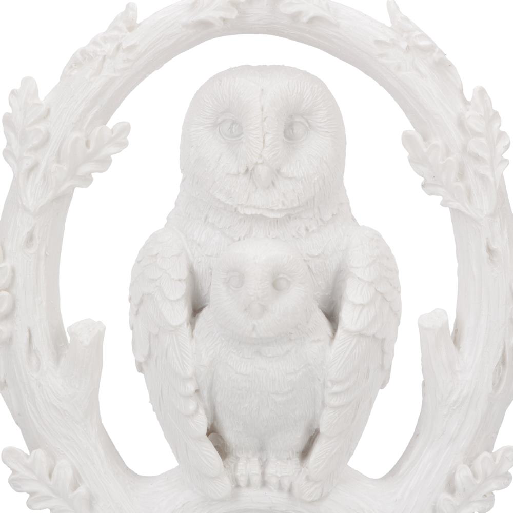 Embrace White Owl Figurine