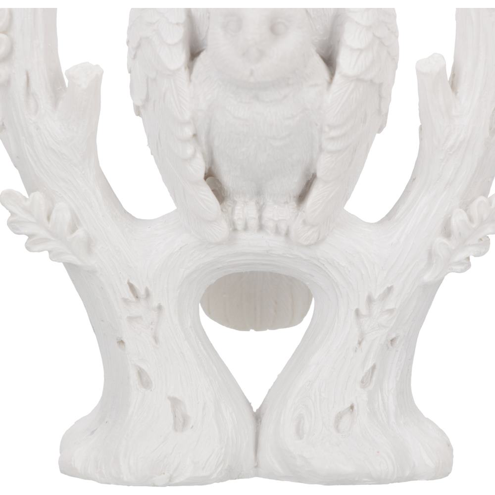 Embrace White Owl Figurine