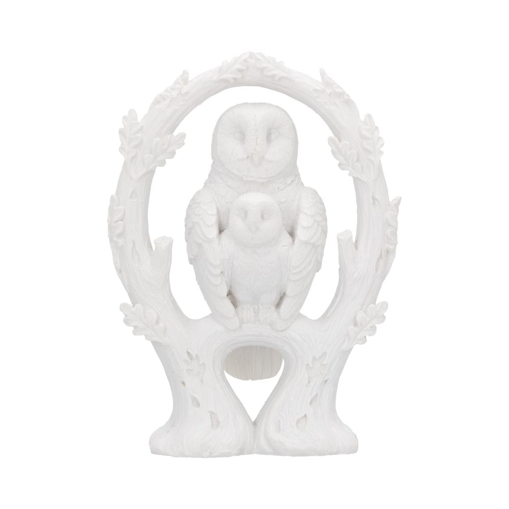 Embrace White Owl Figurine