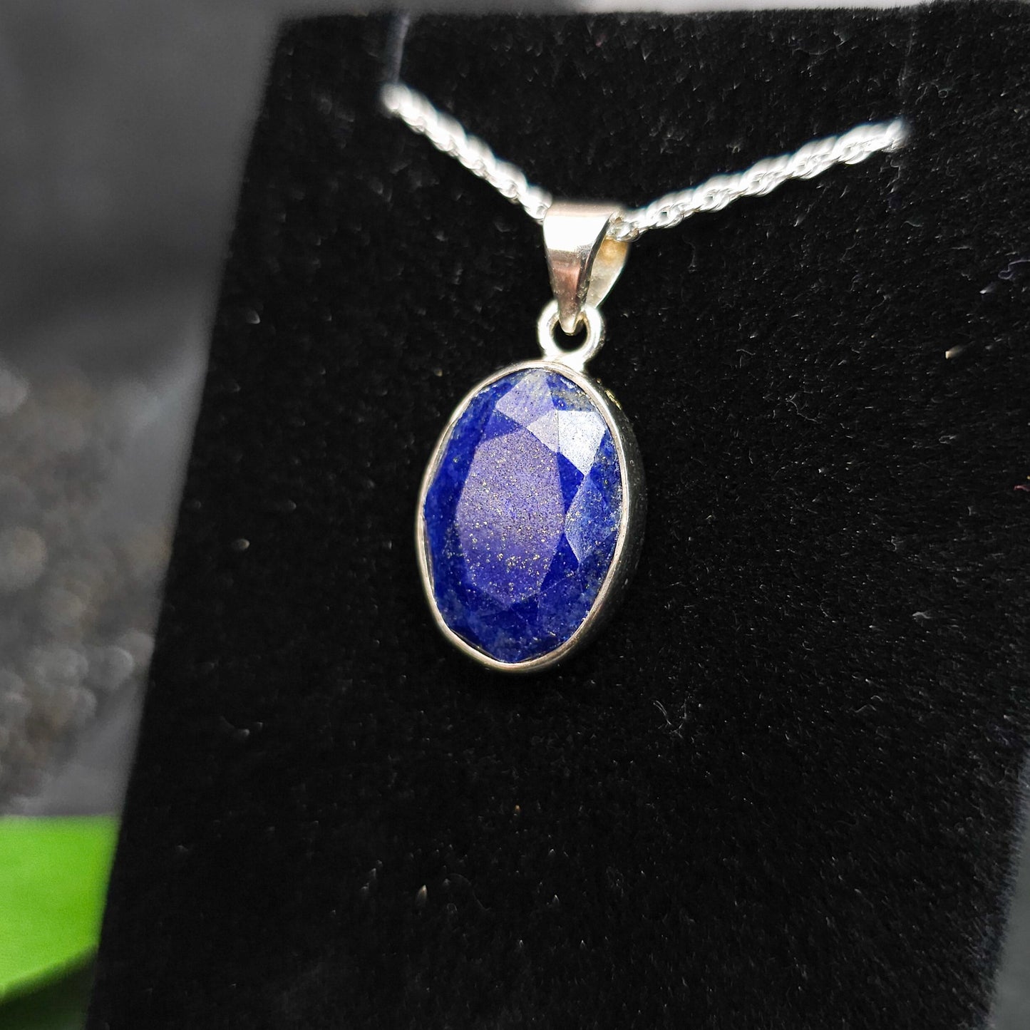 Lapis Lazuli Pendant (Faceted) No. 66