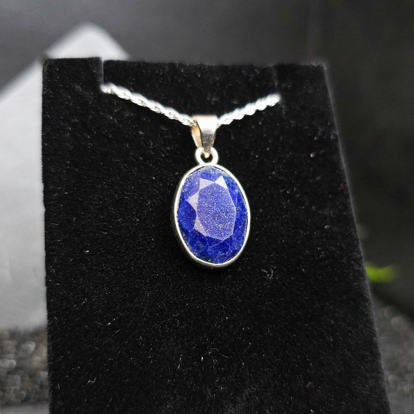 Lapis Lazuli Pendant (Faceted) No. 66