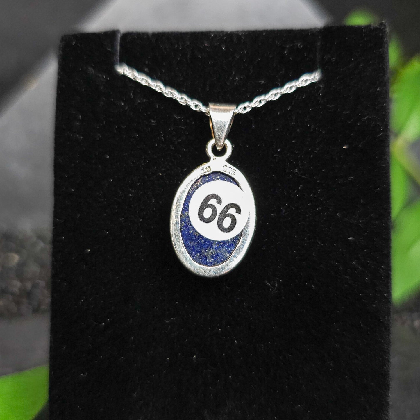 Lapis Lazuli Pendant (Faceted) No. 66