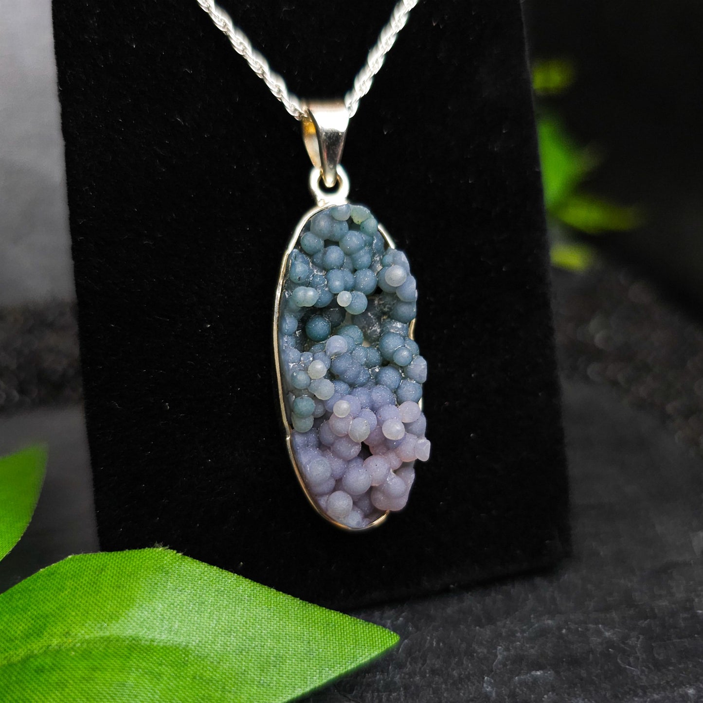 Grape Agate Pendant No. 80
