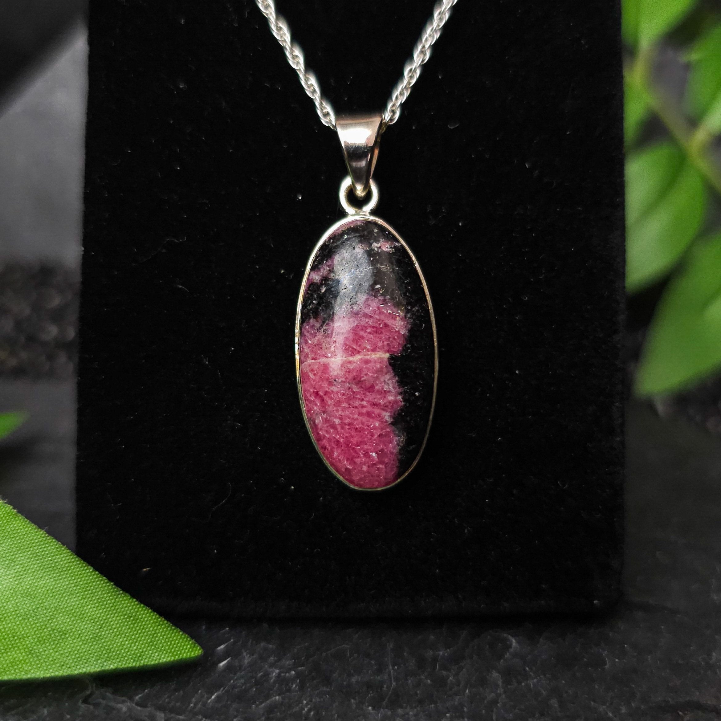 Rhodonite necklace hot sale