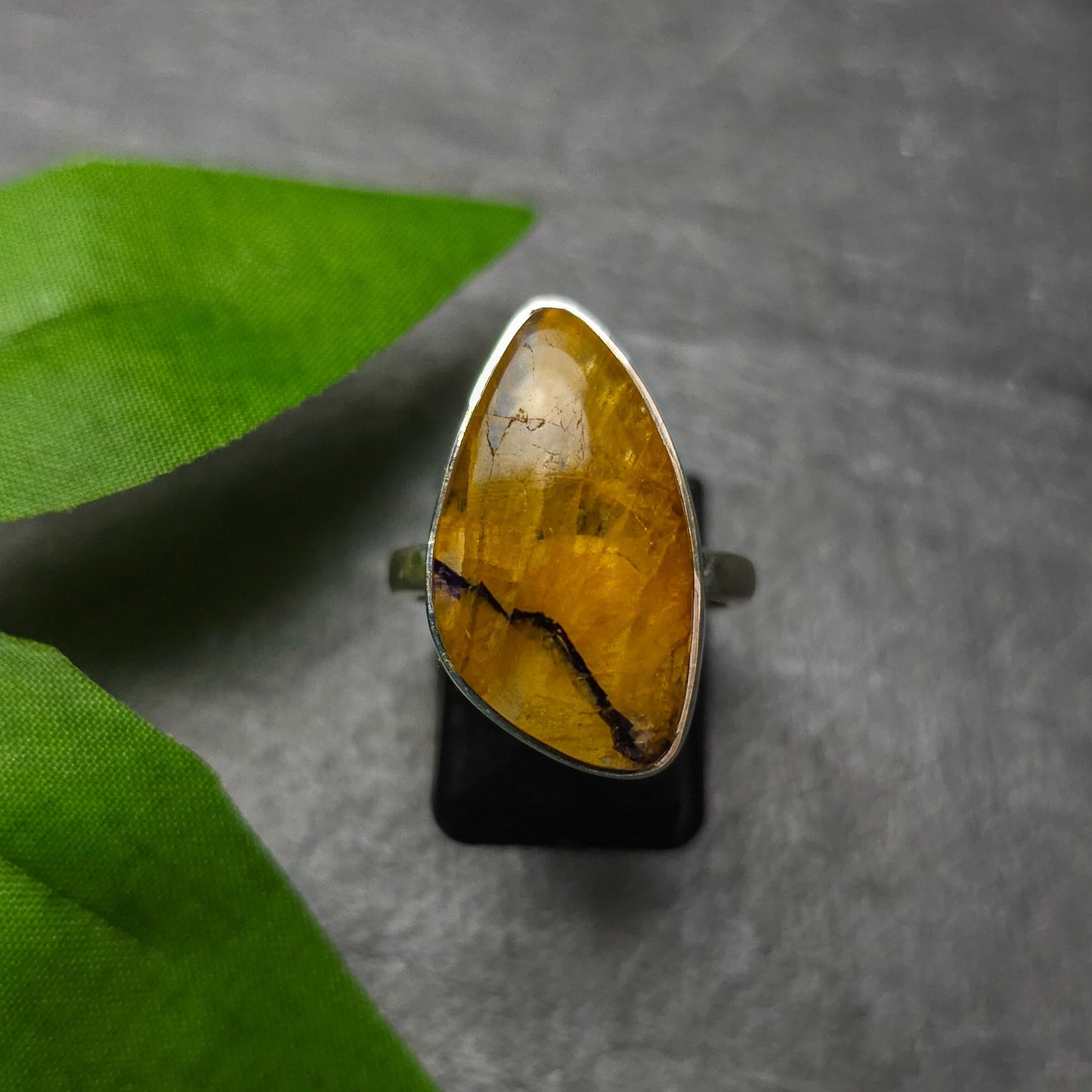 Blue John Ring Size L No. 51