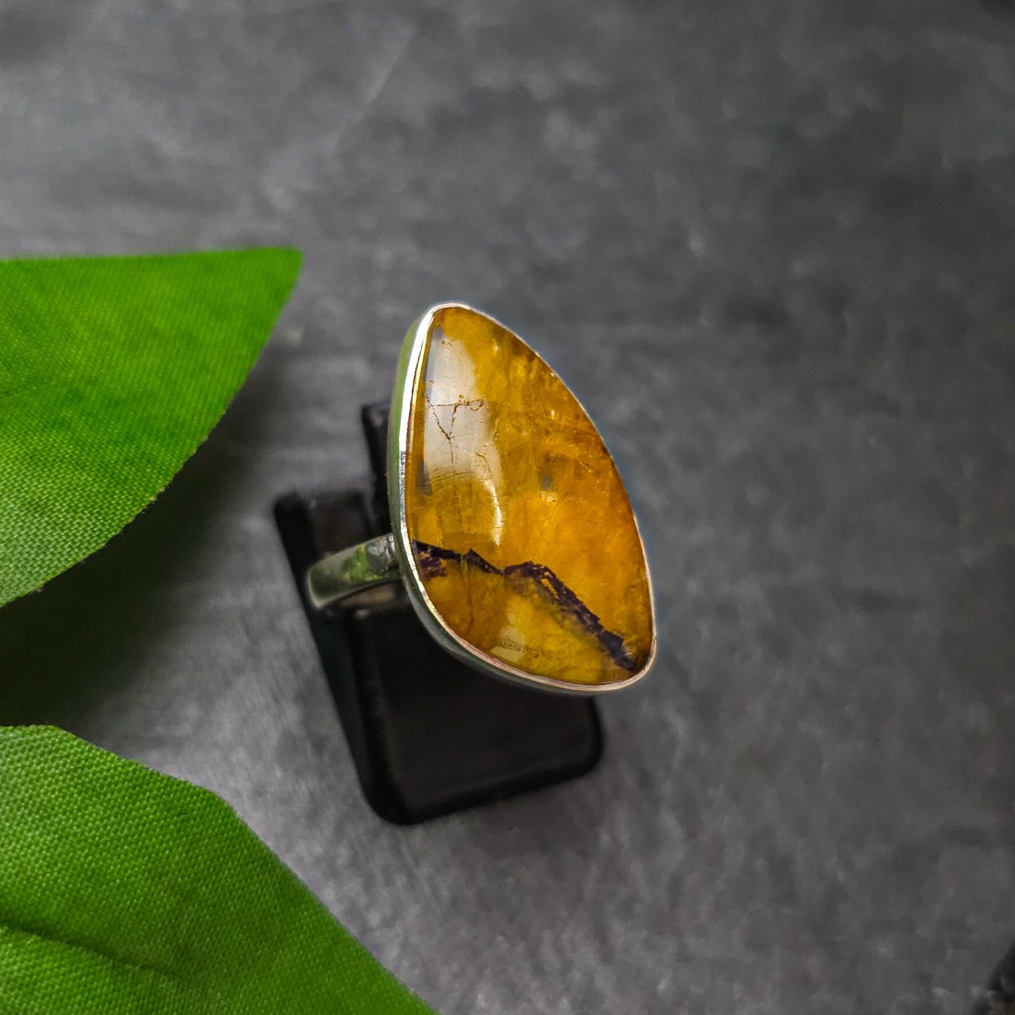 Blue John Ring Size L No. 51