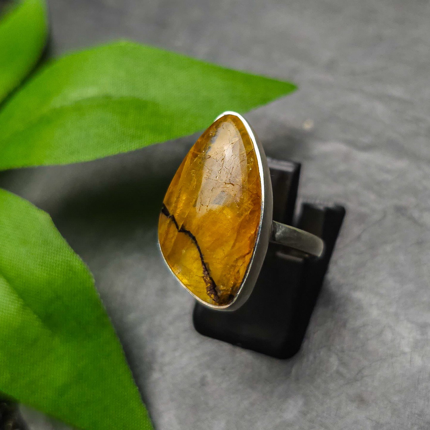 Blue John Ring Size L No. 51