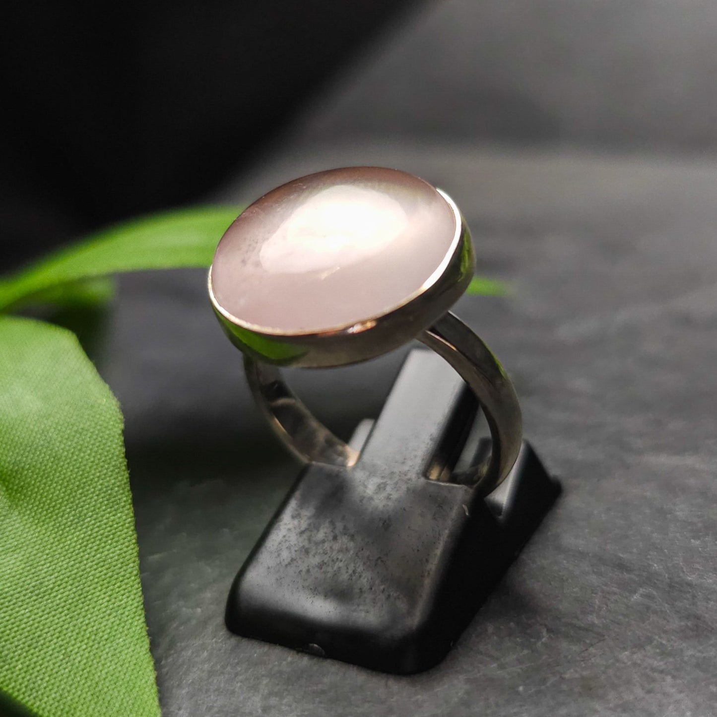 Rose Quartz Ring Size N No. 72
