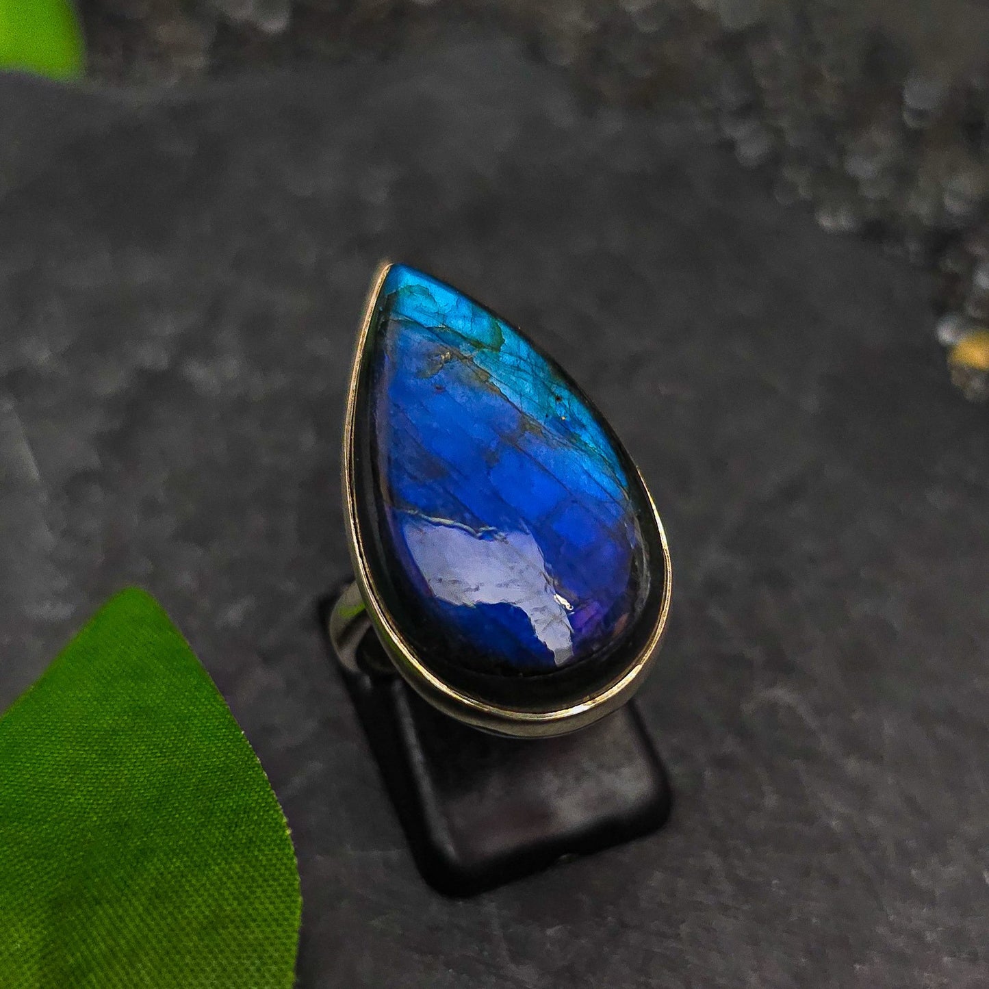 Labradorite Ring Size M No. 74