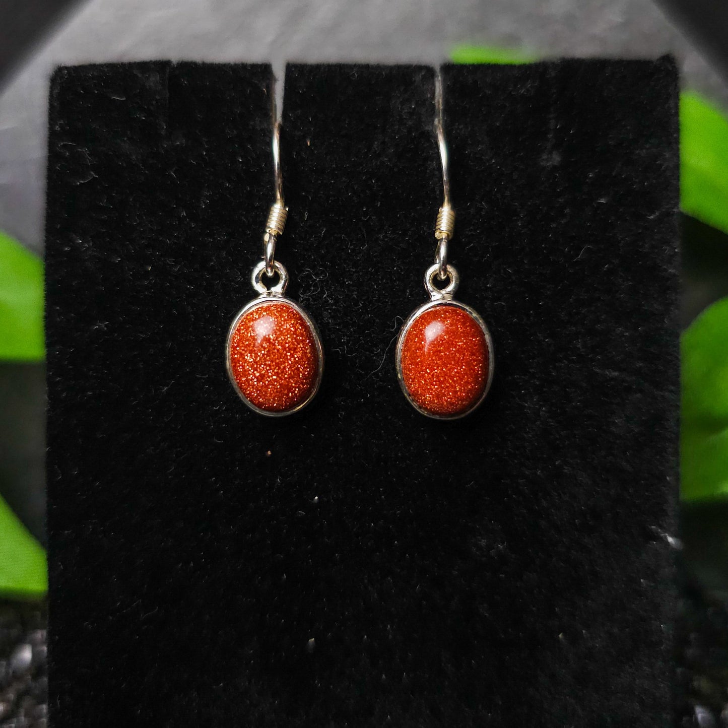 Goldstone Drop Earrings No. 584