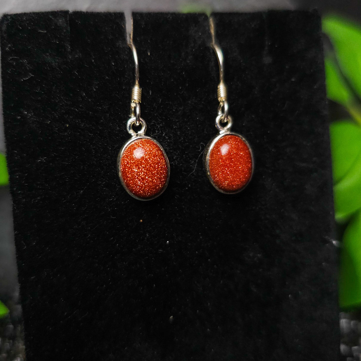 Goldstone Drop Earrings No. 584