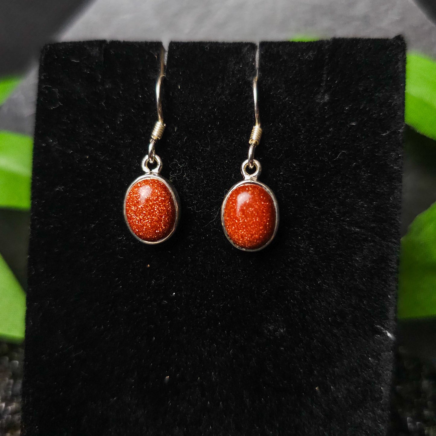 Goldstone Drop Earrings No. 584