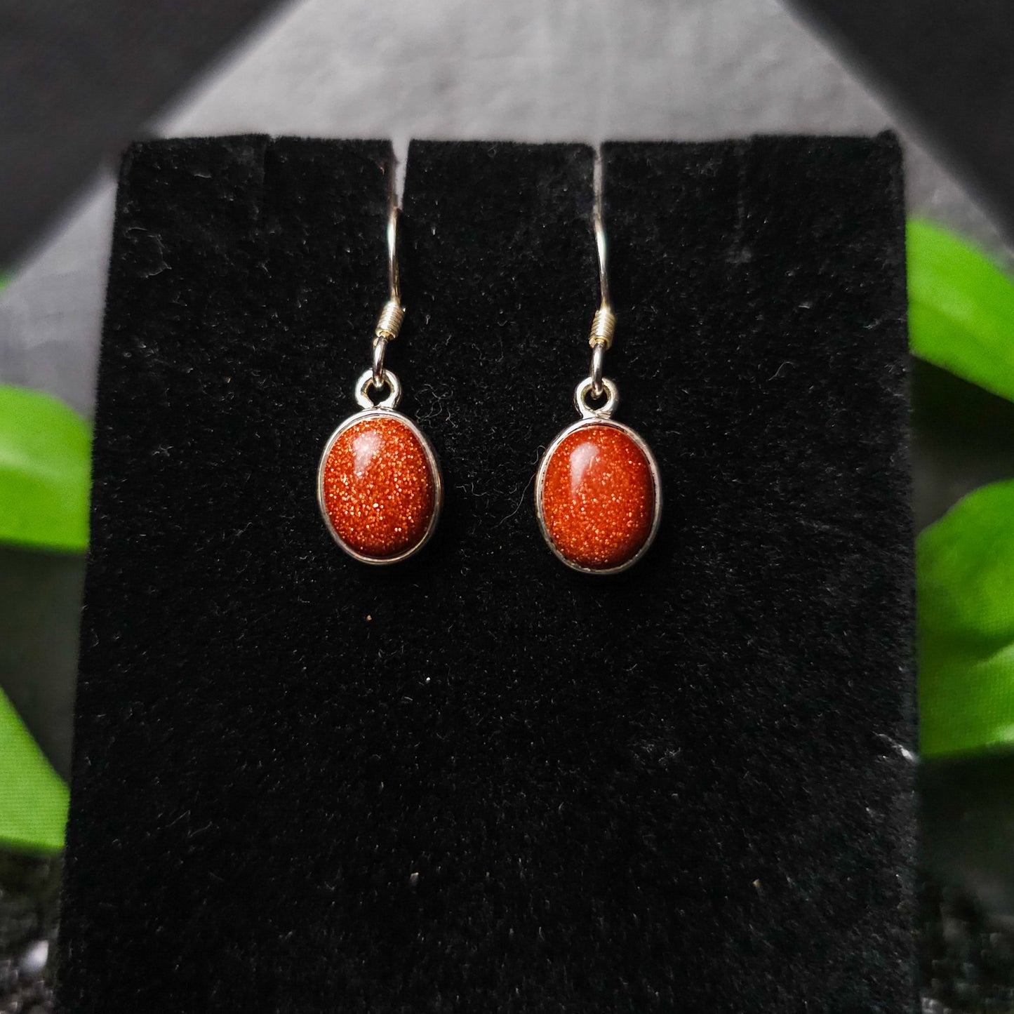Goldstone Drop Earrings No. 584