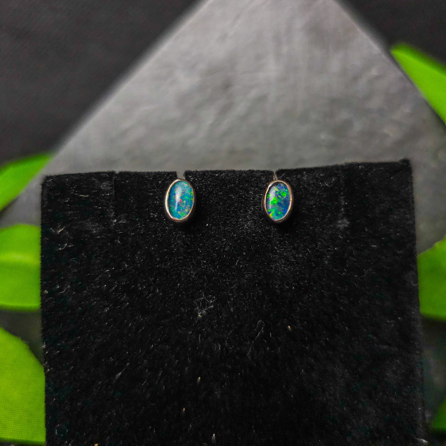 Opal Stud Earrings No. 7435