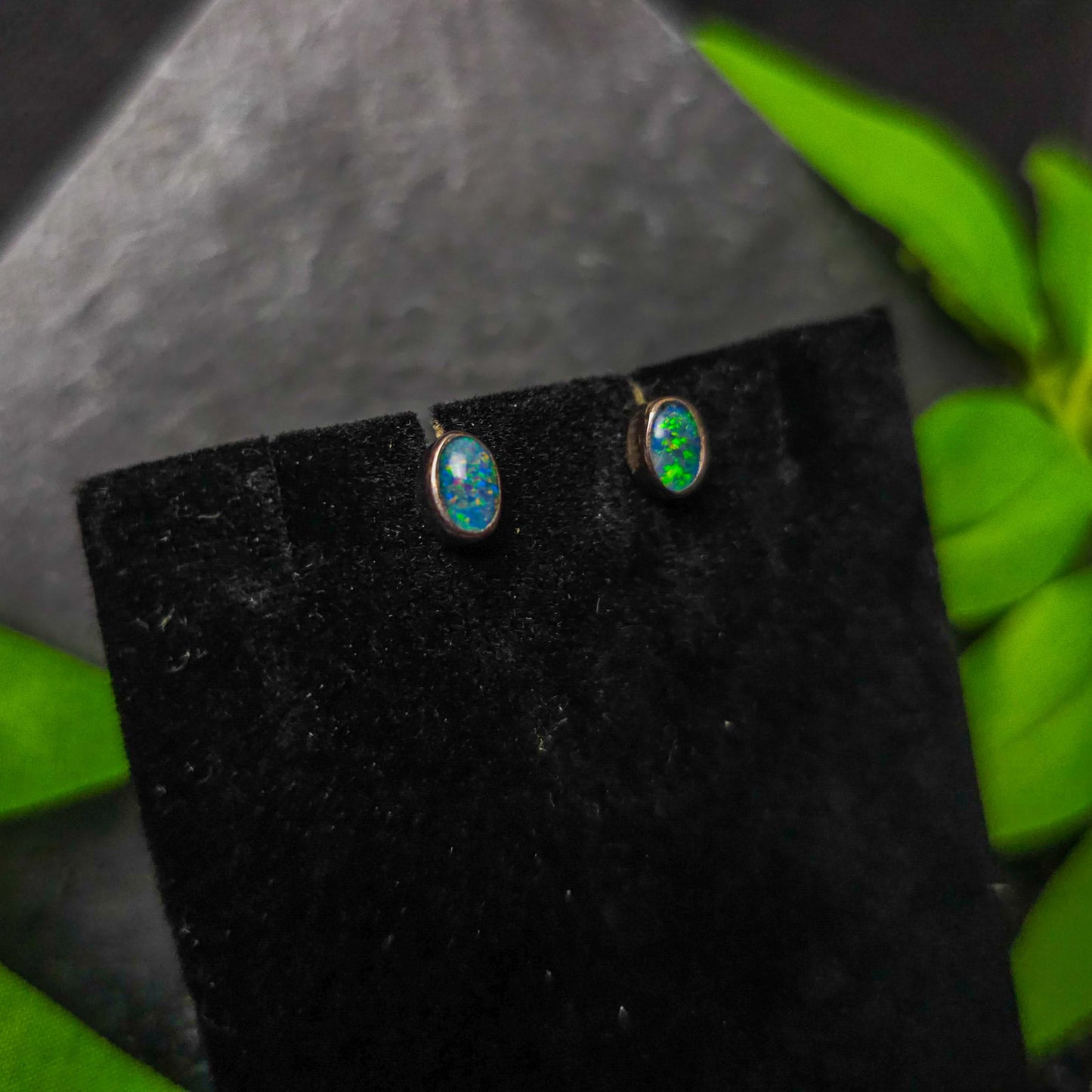 Opal Stud Earrings No. 7435