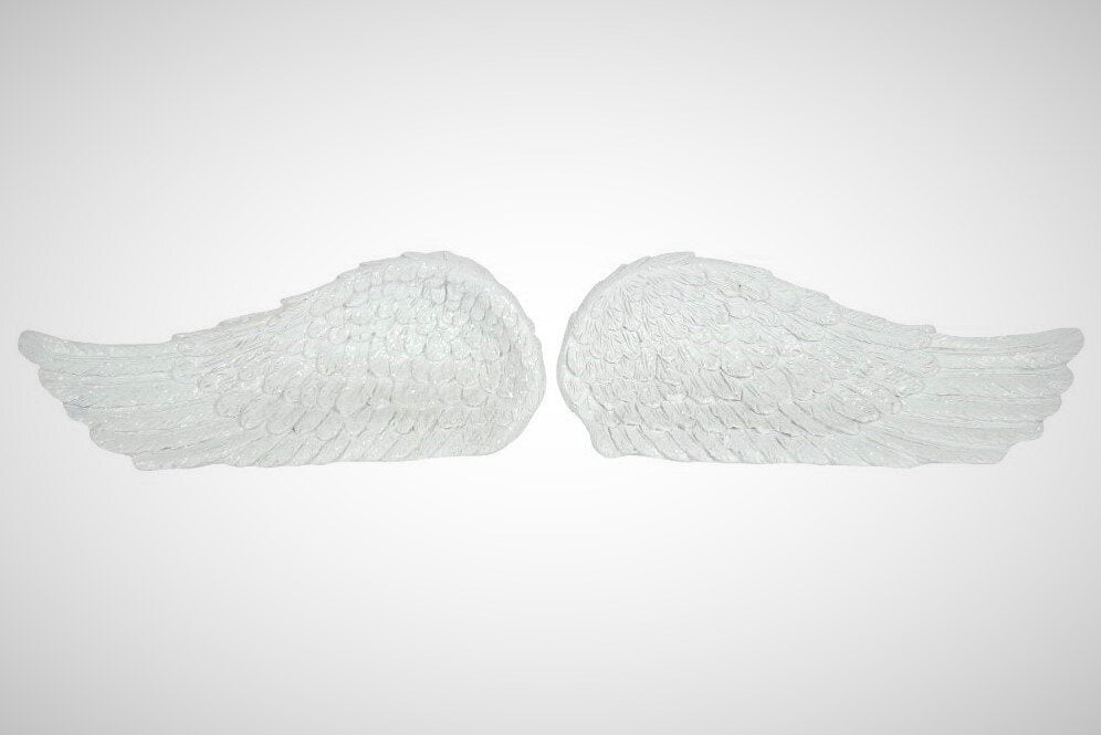 White Angel wings with glitter