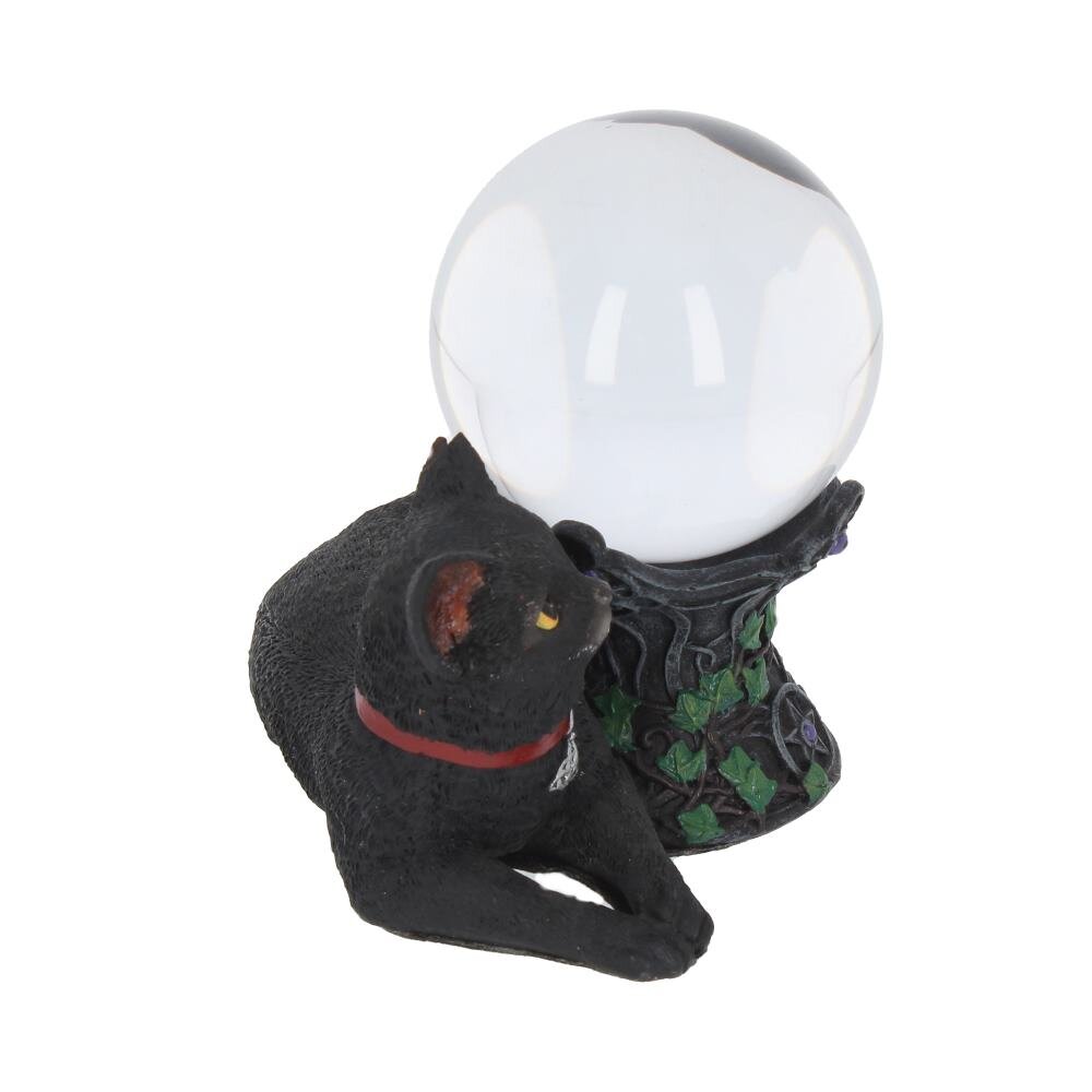 Black Cat Crystal Ball Holder