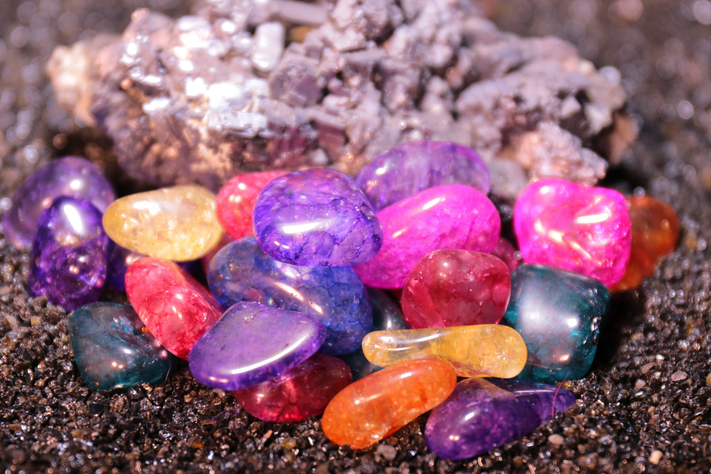 Quartz: Coloured Crackle