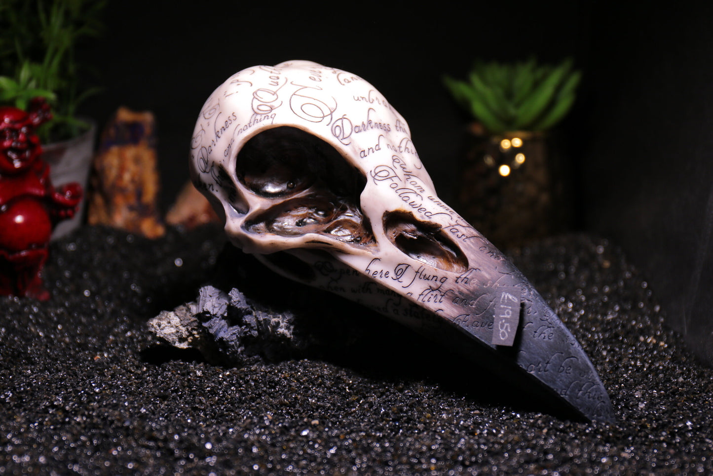 Edgar's Raven Skull 21cm