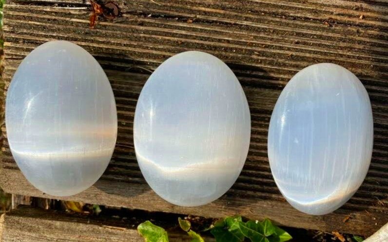 Large Selenite Palmstones