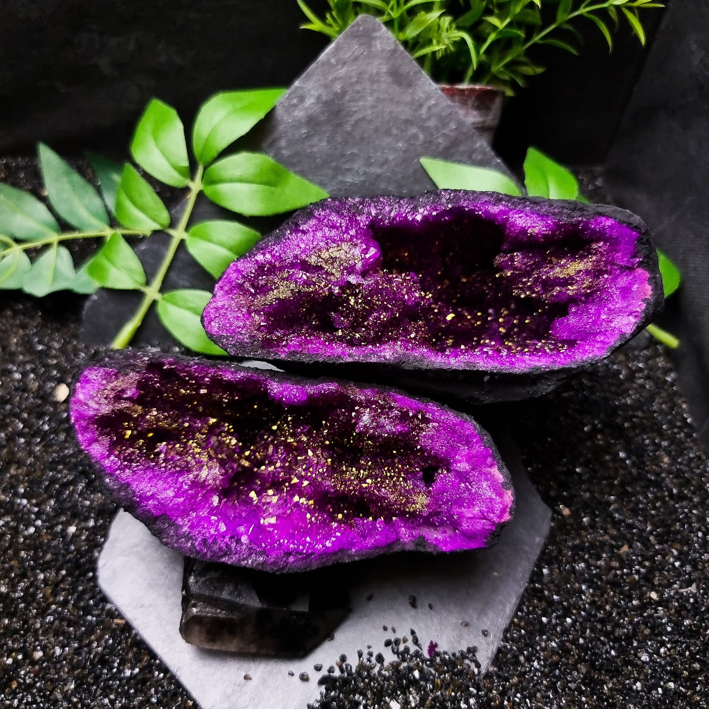 Large Dyed Quartz Geode