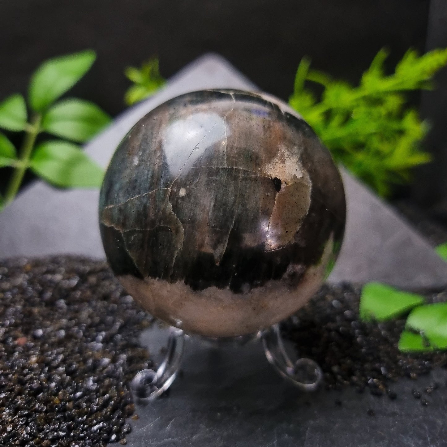 Mixed Feldspar sphere 70mm
