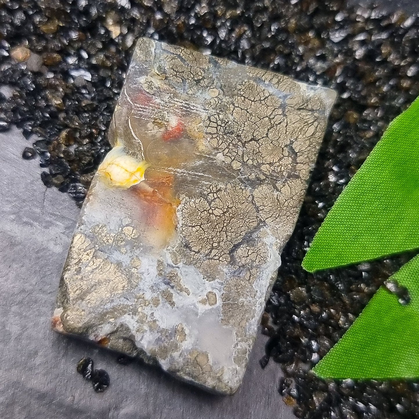 Pyrite in Chalcedony