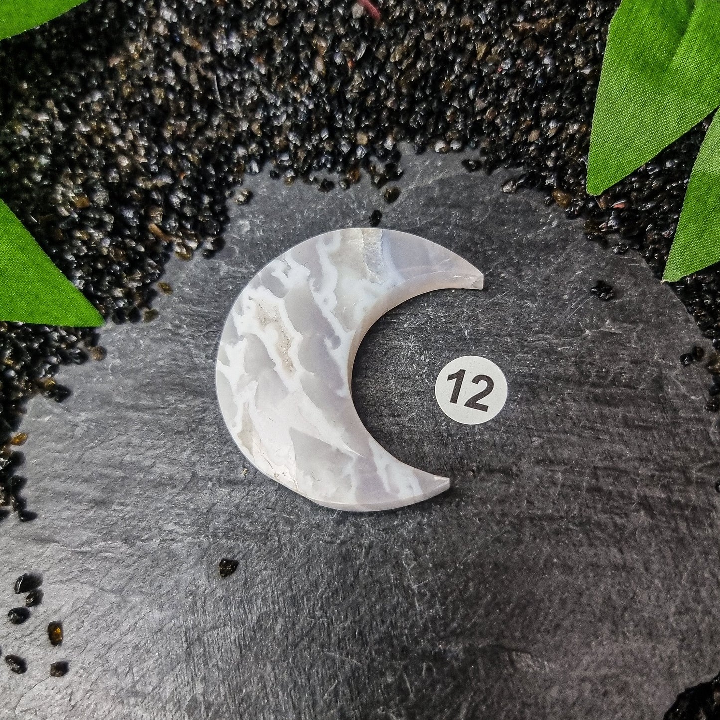 Snow Agate Moons 35mm