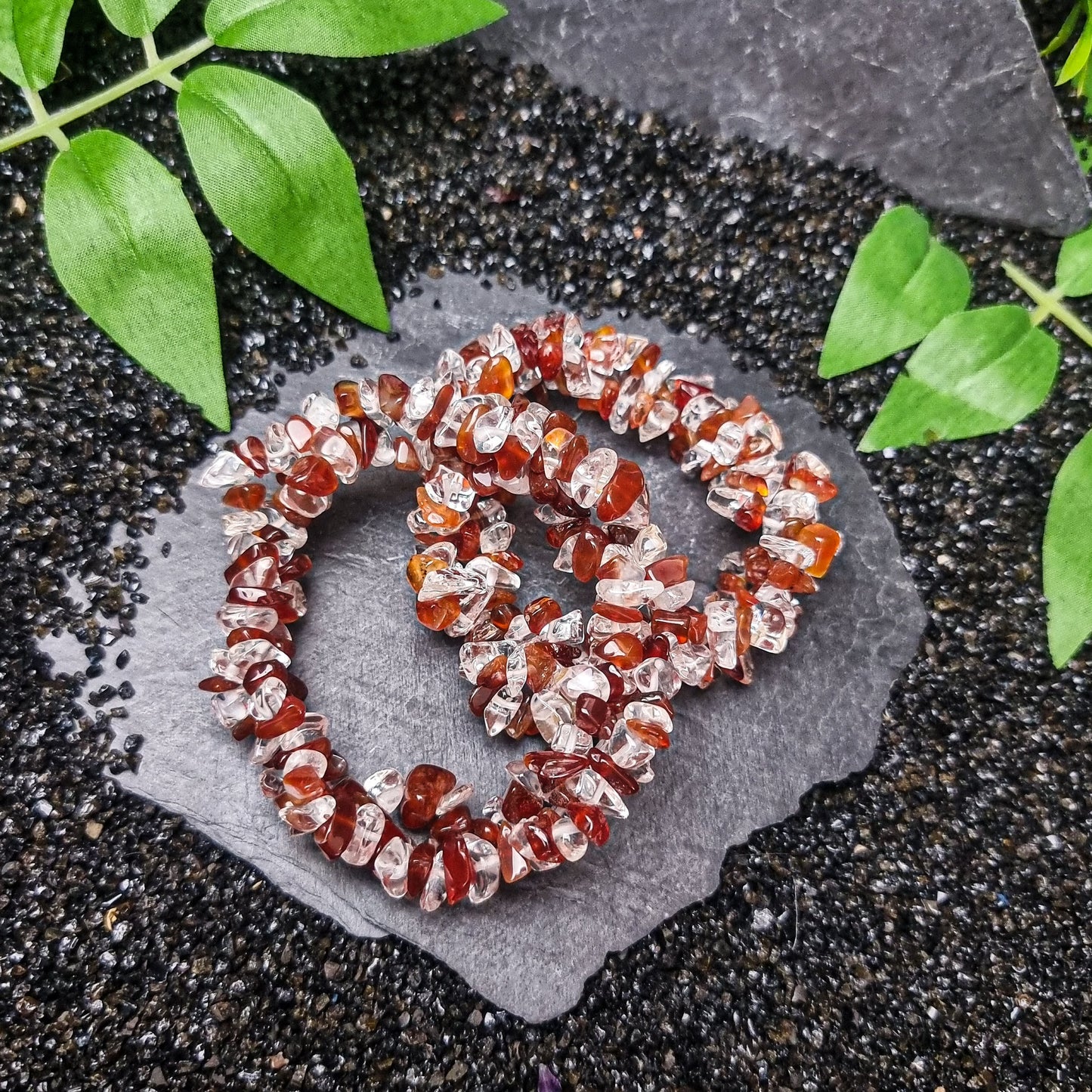 Chunky Chip Stone Crystal Bracelets
