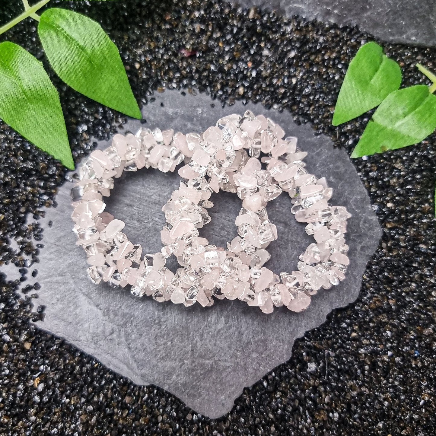 Chunky Chip Stone Crystal Bracelets