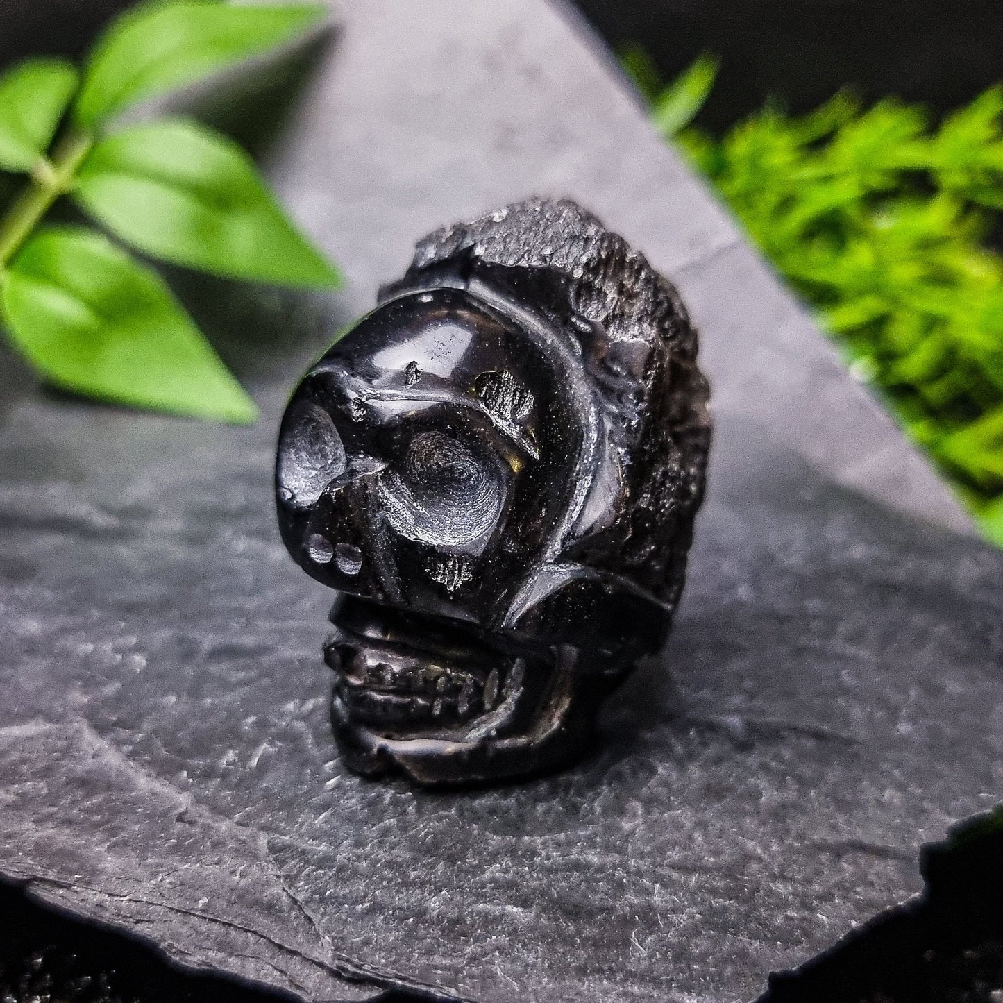 Agni Manitite Skull Carving