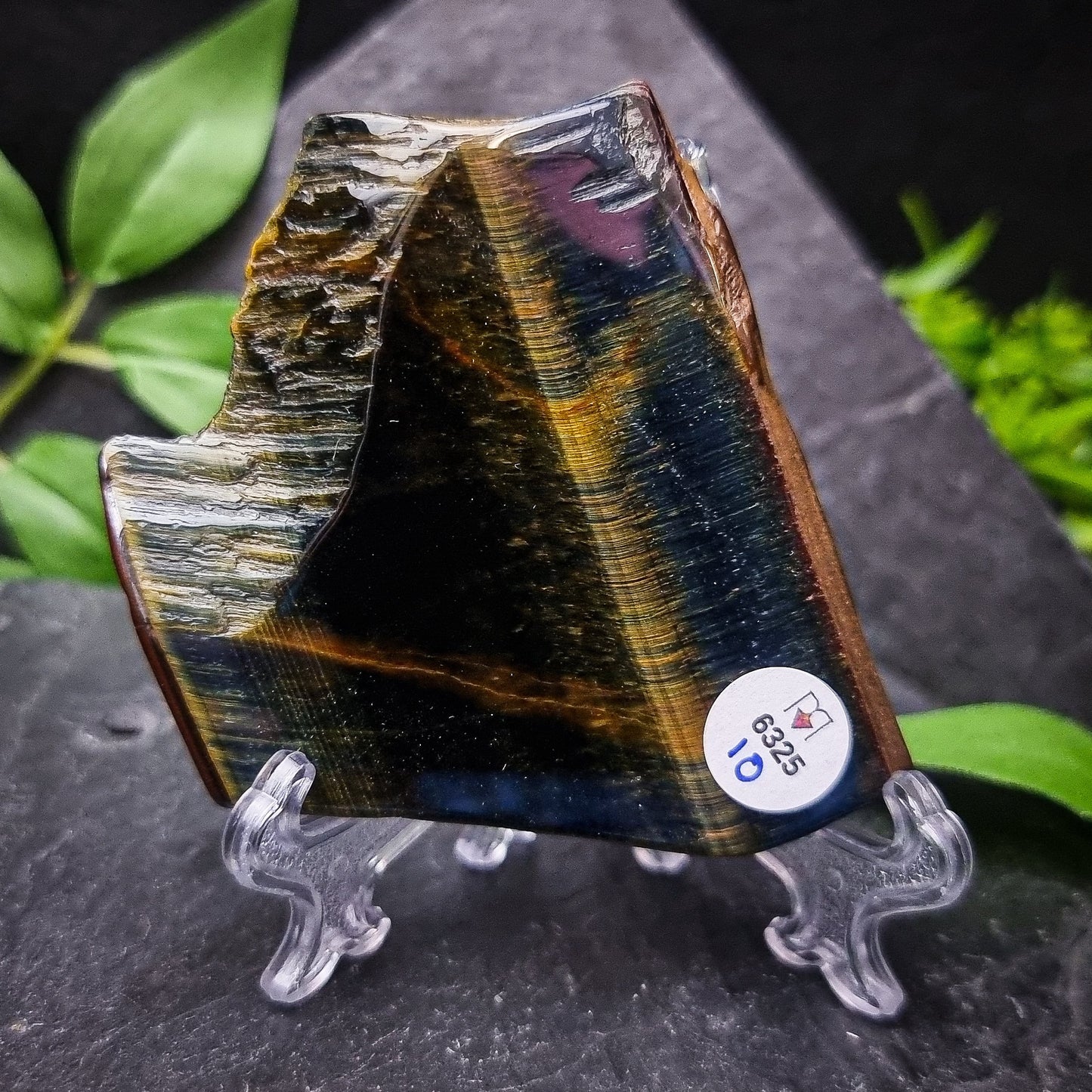 Blue Tiger's Eye Slices (Hawks Eye)
