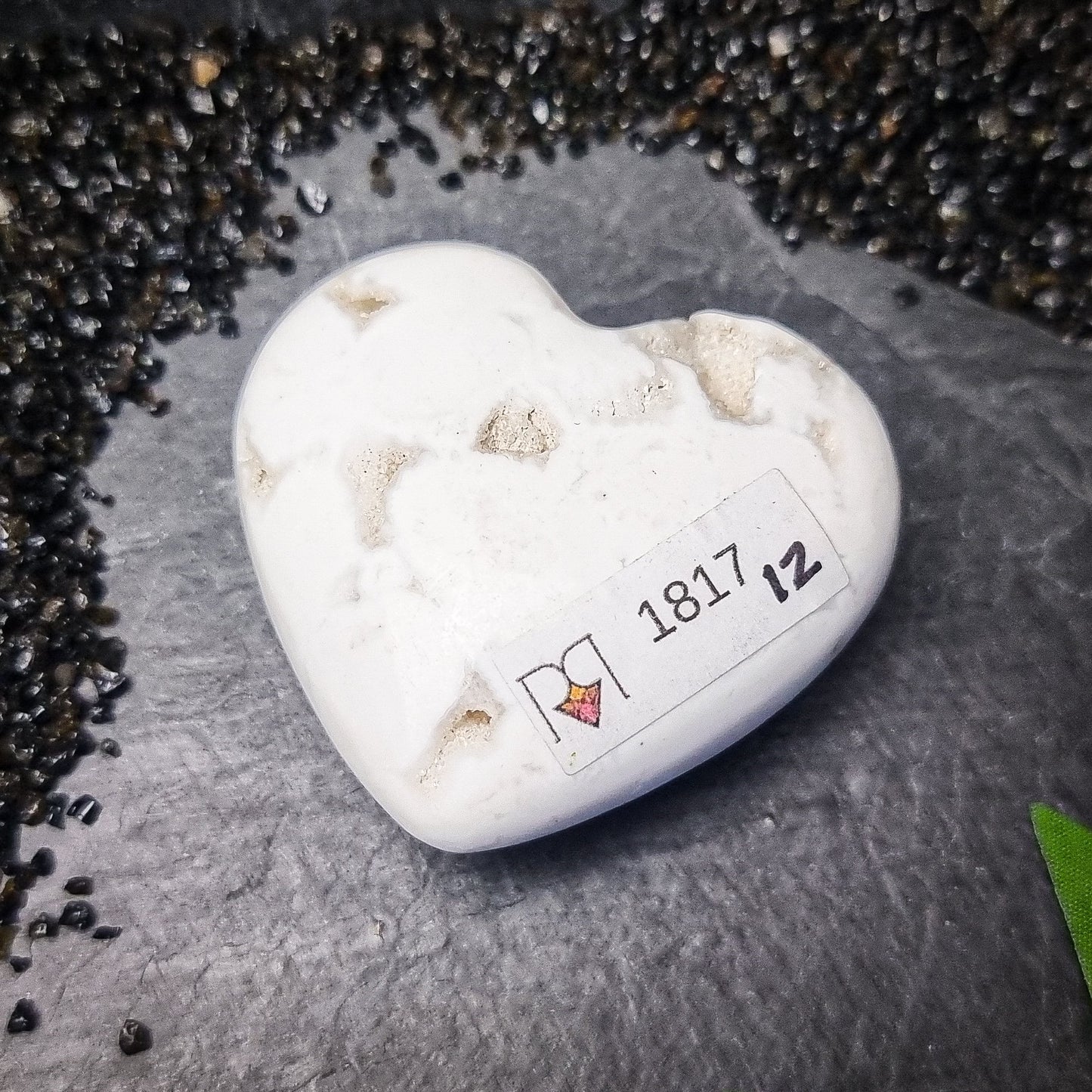Snow Agate Hearts