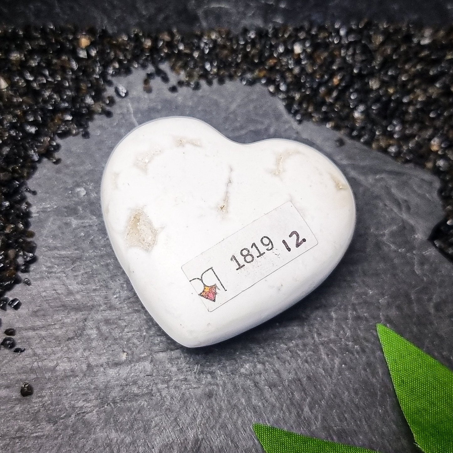 Snow Agate Hearts