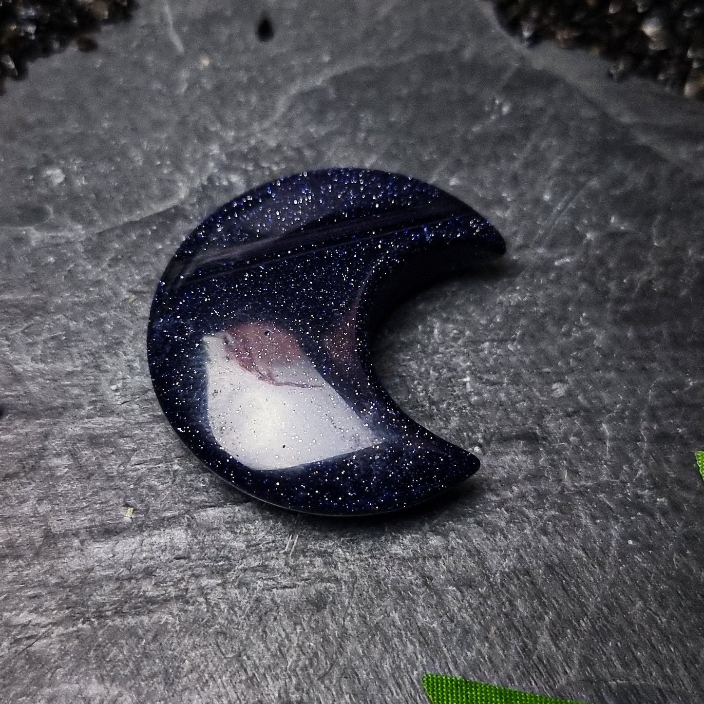 Blue Goldstone Moon