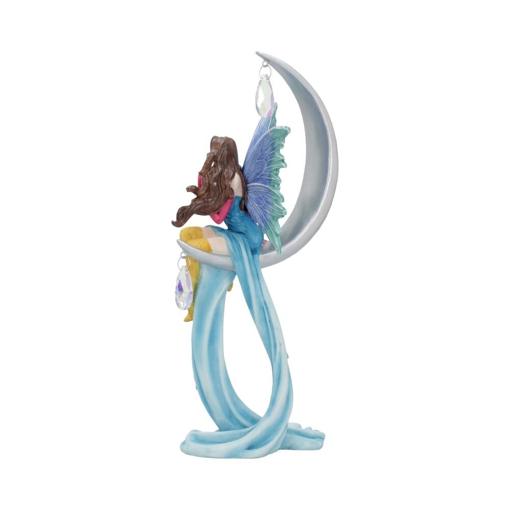 Agnosia Crescent Moon Fairy, with Crystals