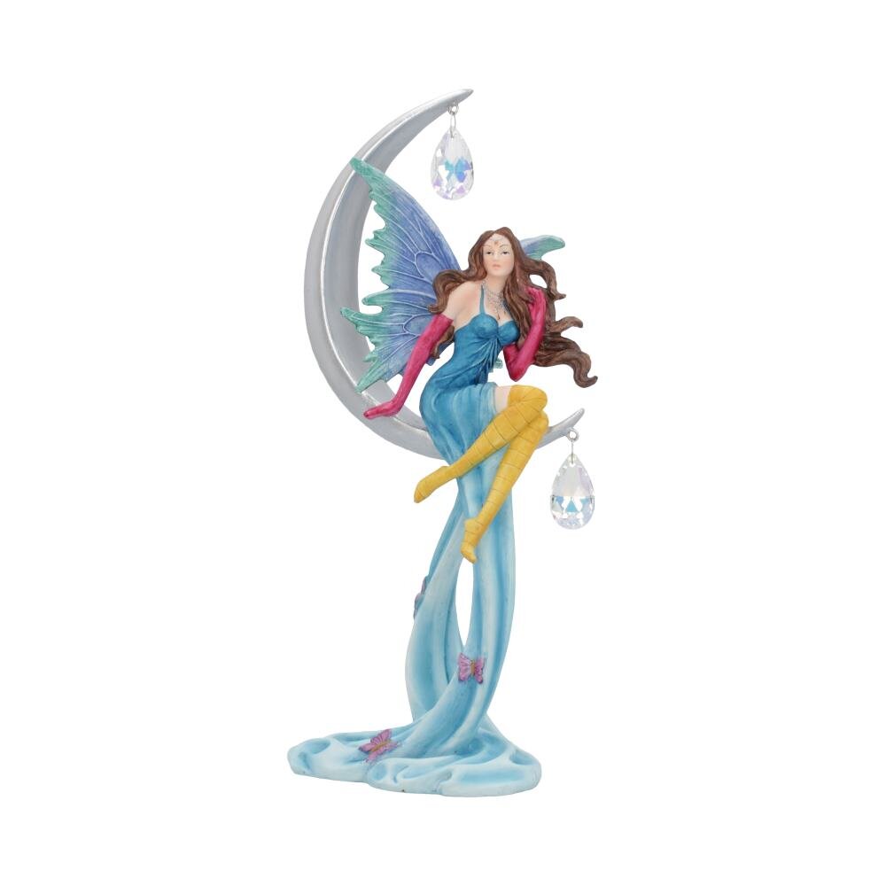 Agnosia Crescent Moon Fairy, with Crystals