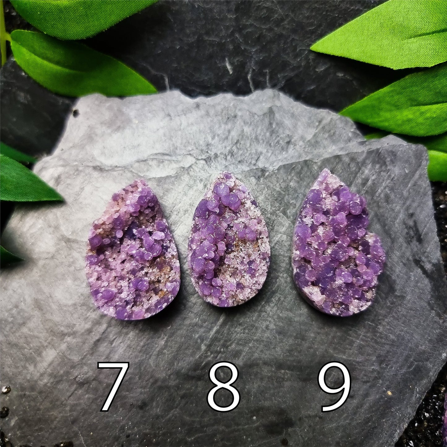 Grape Agate Cabochons