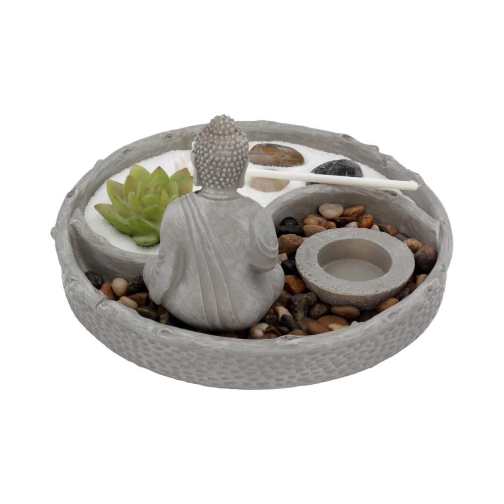 26cm Yin and Yang Zen Garden with Buddha