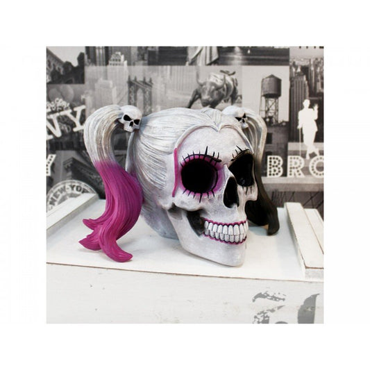 Little Monster 'Harley Quinn' Style Skull 20.6cm