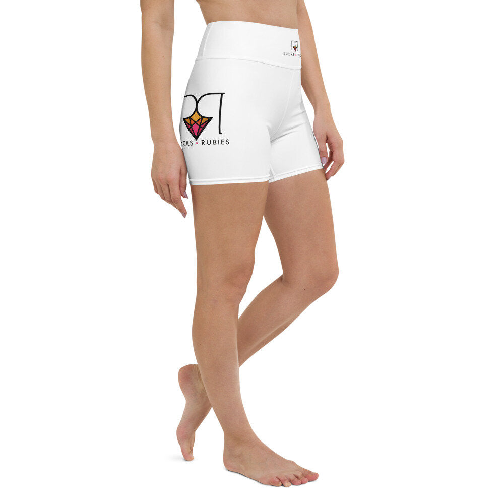 Rocks and Rubies Yoga Shorts