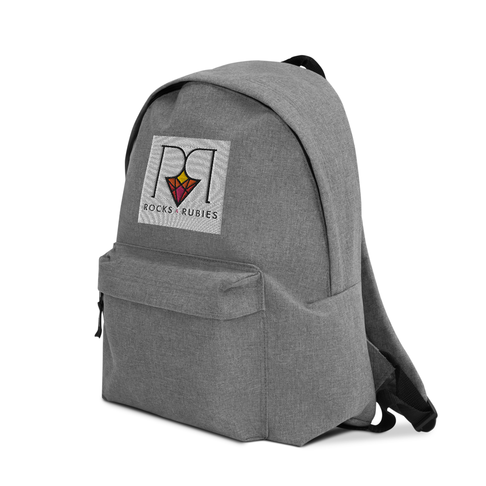 Rocks and Rubies Embroidered Backpack