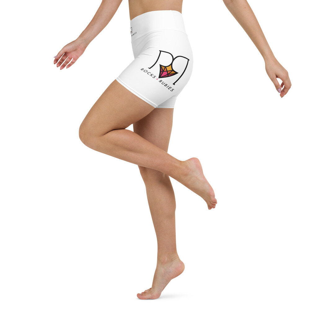 Rocks and Rubies Yoga Shorts