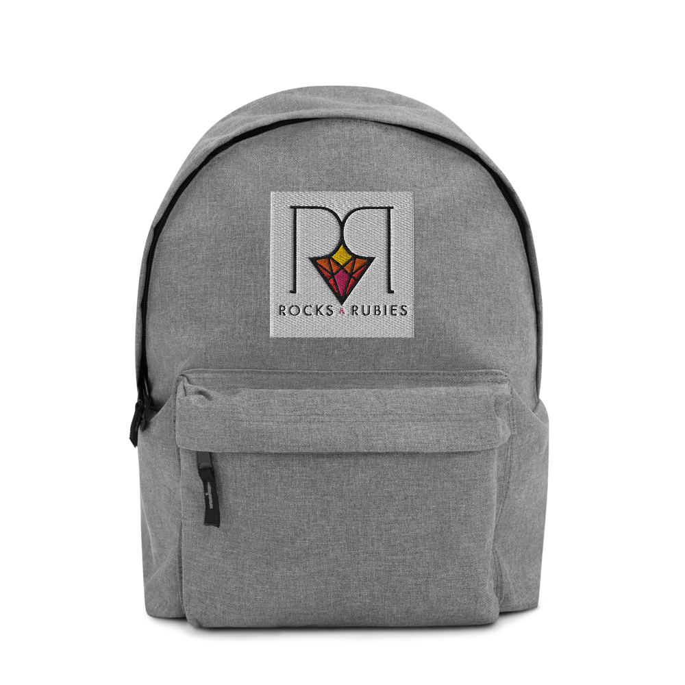 Rocks and Rubies Embroidered Backpack