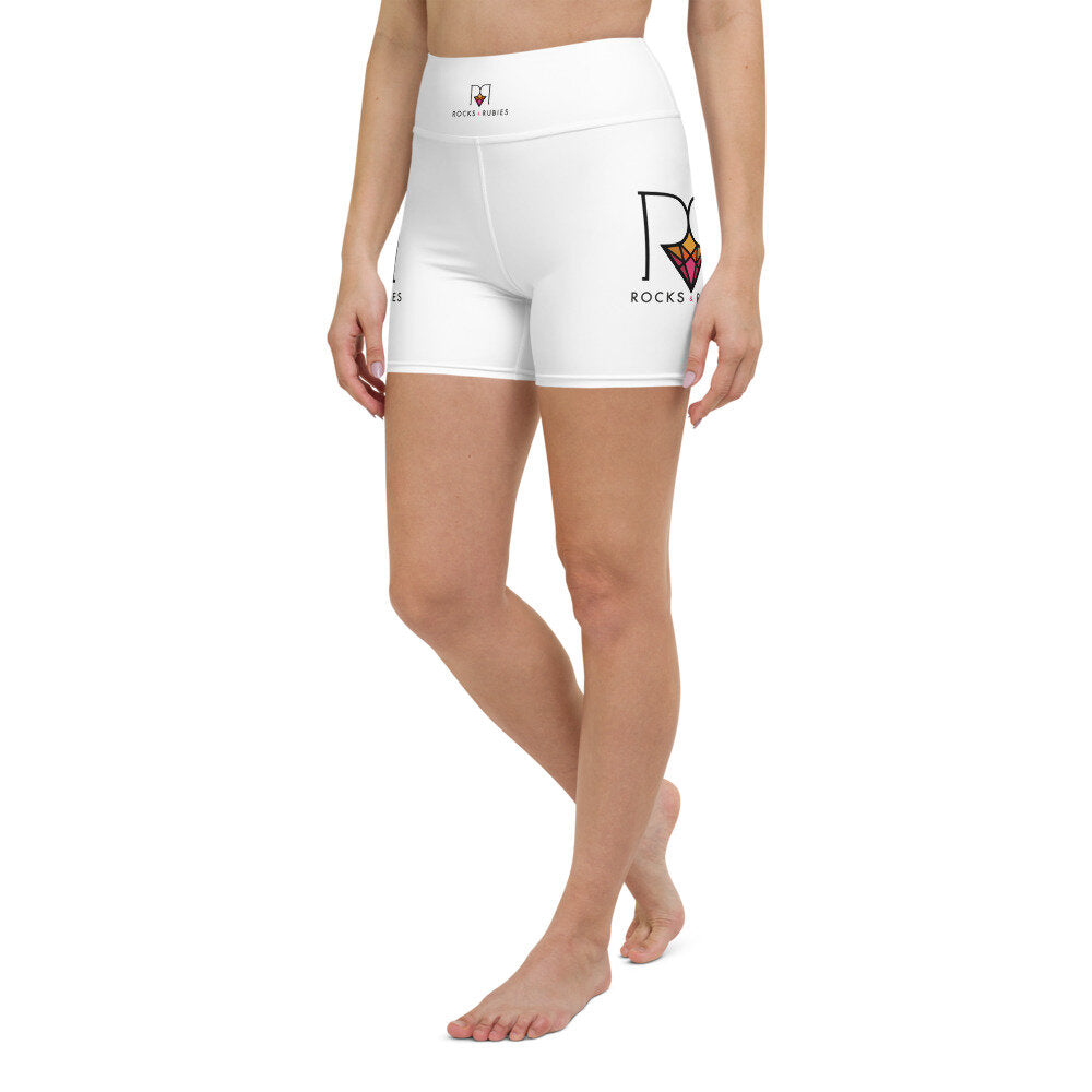 Rocks and Rubies Yoga Shorts