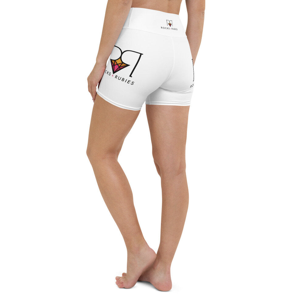 Rocks and Rubies Yoga Shorts