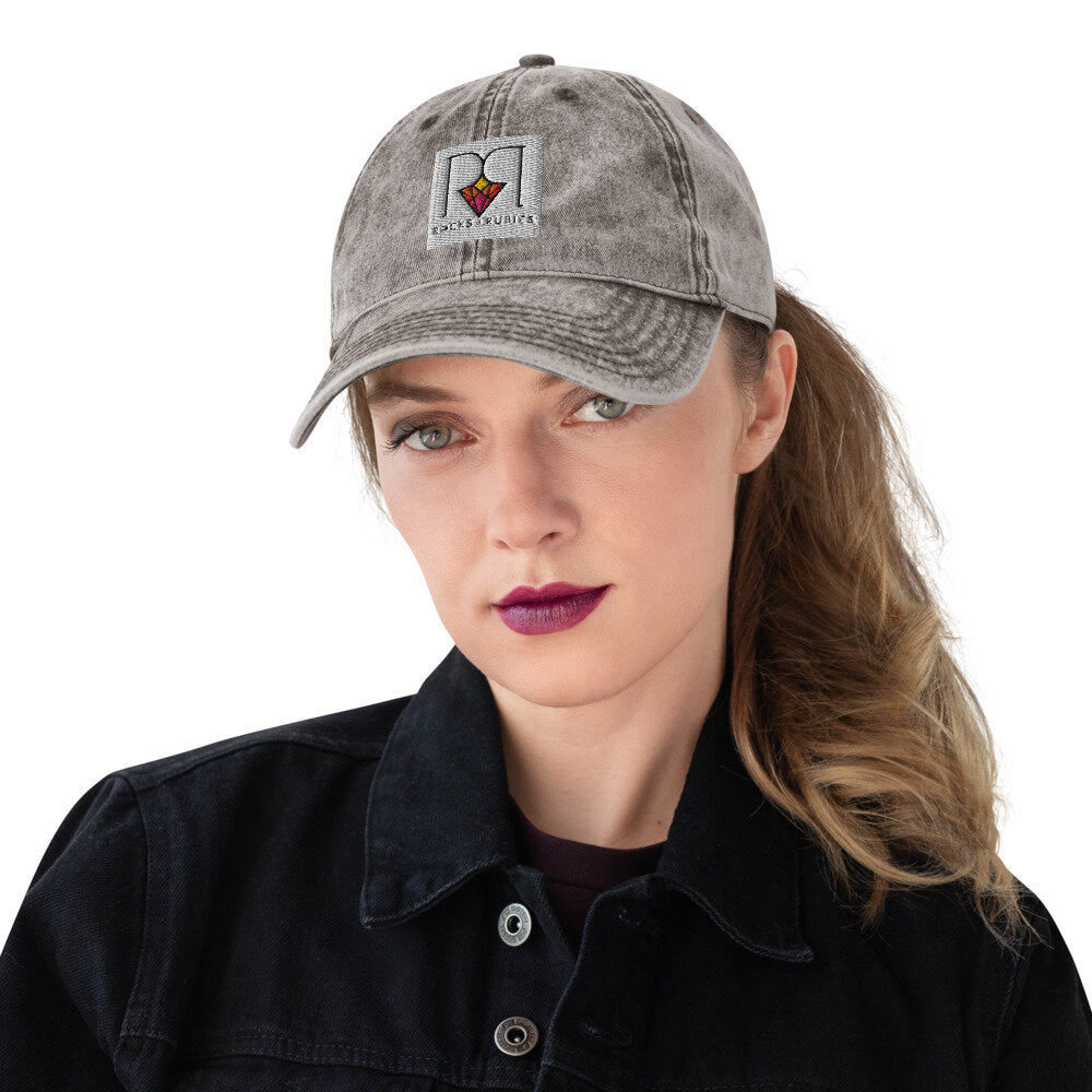Rocks and Rubies Vintage Cotton Twill Cap