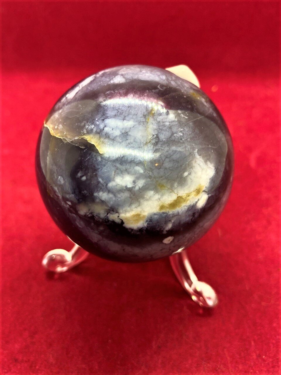 Purple Agate Spheres 50mm