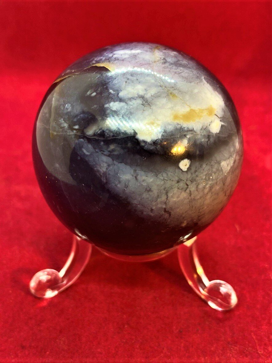 Purple Agate Spheres 50mm