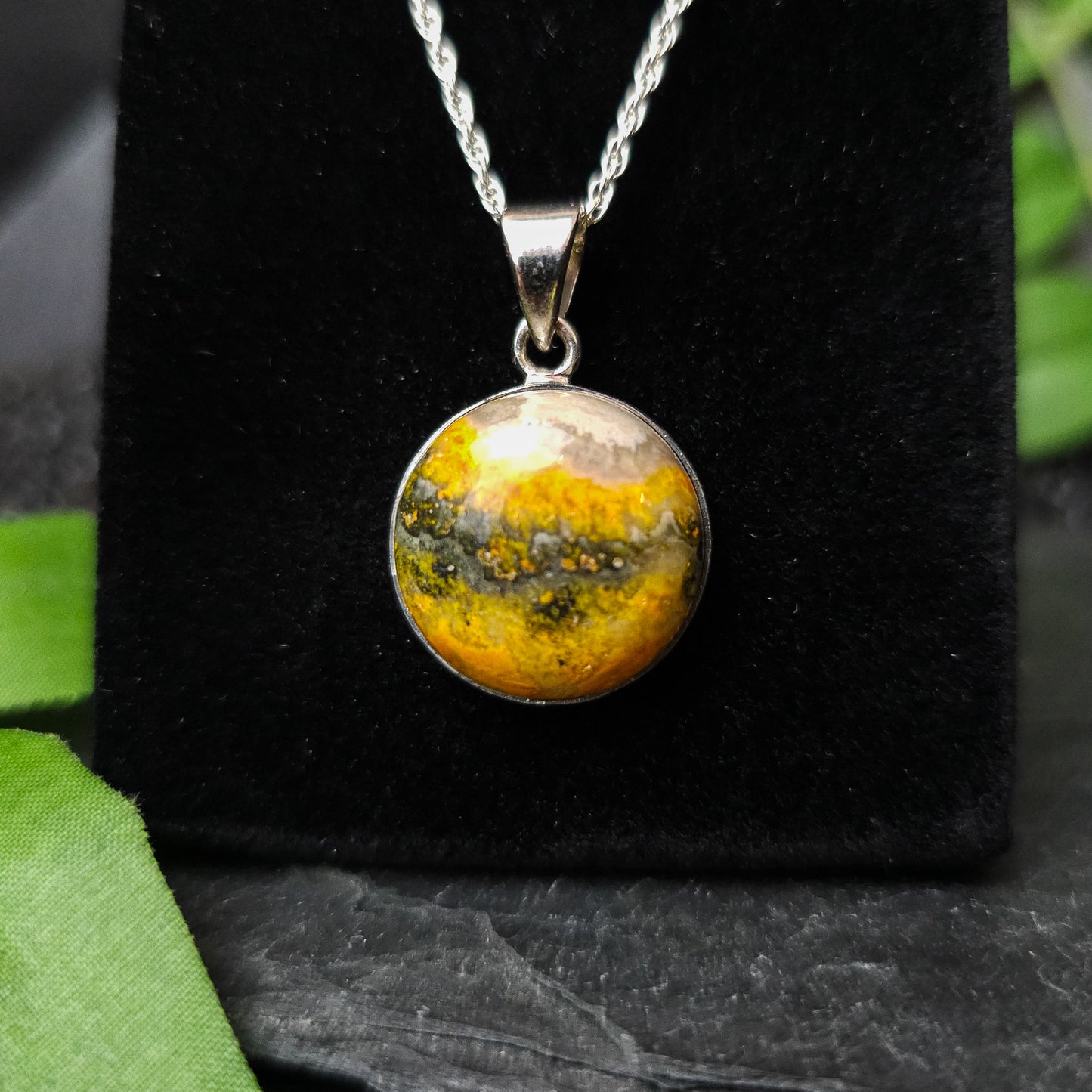 Bumblebee Jasper Pendant No. 15